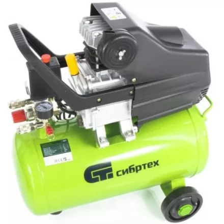 Компрессор масляный поршневой прямой привод с набором Сибртех КК-1500/24 ПЛЮС  58038 купить в Когалыме