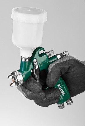 Краскопульт пневматический KRAFTOOL AirKraft Mini, HVLP, c верхним бачком, 1,0мм 06565-1.0 купить в Когалыме