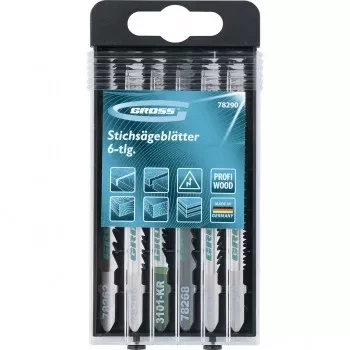 Набор полотен для электролобзика по дереву 6шт DIY пластиковый кейс GROSS 78291 купить в Когалыме