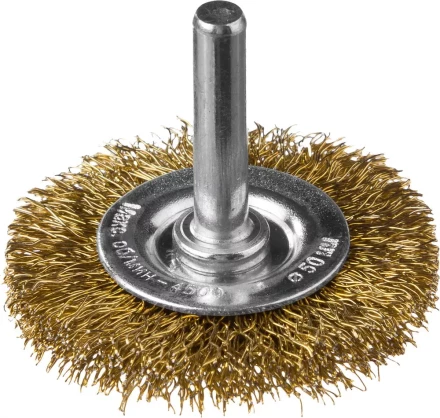 DEXX. Щетка дисковая для дрели, витая стальная латунированная проволока 0,3мм, 50мм 35110-050 купить в Когалыме