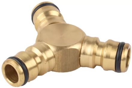 Тройник RACO "Profi" (соединитель-соединитель-соединитель) латунный, 1/2" 4246-55028B купить в Когалыме