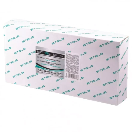 Набор ударных глубоких шестигранных торцевых головок 1/2" 10-24 мм в кейсе 12 шт Stels 13998 купить в Когалыме