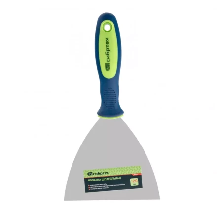 Шпательная лопатка из нержавеющей стали 120 мм двухкомпонентная ручка Сибртех 85527 купить в Когалыме
