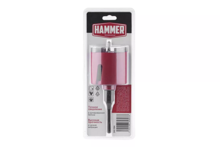 Коронка алмазная HAMMER Ф82мм (242-504) купить в Когалыме