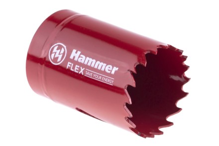 Коронка биметаллическая HAMMER Ф35х38мм 5/8&quot; BiMETALL (224-007) купить в Когалыме