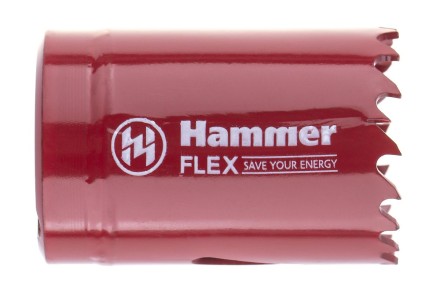 Коронка биметаллическая HAMMER Ф35х38мм 5/8&quot; BiMETALL (224-007) купить в Когалыме