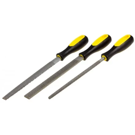 Набор STAYER "PROFI": Рашпили, пластмассовая двухкомпонентная рукоятка, 200мм, 3шт 1690-20-H3_z01 купить в Когалыме