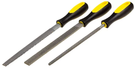 Набор STAYER "PROFI": Рашпили, пластмассовая двухкомпонентная рукоятка, 200мм, 3шт 1690-20-H3_z01 купить в Когалыме