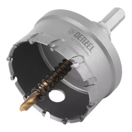 Коронка по металлу твердосплавная, 64 мм Denzel 724018 купить в Когалыме