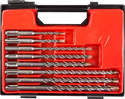 Набор ЗУБР: Буры по бетону, "SDS-Plus", 5х110, 6х110, 6х160, 8х160, 8х210, 10х160, 10х210, 12х210мм, 8шт 29314-H8 купить в Когалыме