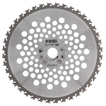 Диск для триммера Denzel 96382 , 255 х 25,4 40 зубов, Anti-Kick купить в Когалыме