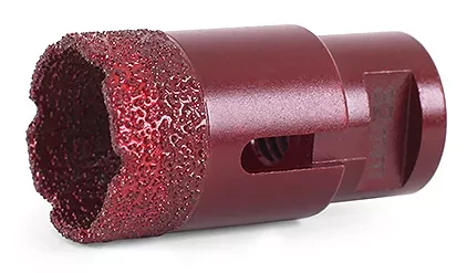 Алмазная коронка MESSER по камню с хвостовиком M14 (вакуумное спекание алмазов) 18 мм купить в Когалыме