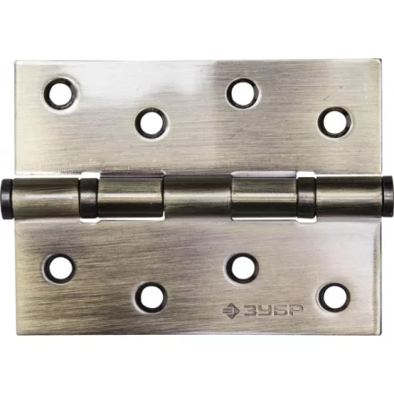 Петля универсальная ЗУБР "ЭКСПЕРТ", 2 подшипника, цвет латунь (PB), с крепежом, 100х75х2,5мм, 2 шт 37601-100-1 купить в Когалыме