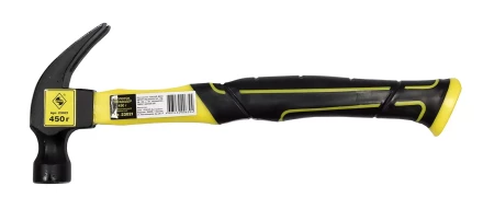 Молоток гвоздодер 450 грамм с фиберглассовой рукояткой Энкор 23021 купить в Когалыме