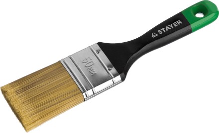 STAYER “KANEKARON-EURO”. Кисть плоская, искусственная щетина, деревянная ручка, 50мм 0106-050 купить в Когалыме