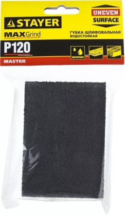 Губка шлифовальная STAYER "MASTER" четырехсторонняя, зерно - оксид алюминия, Р120; 100 x 68 x 26 мм. 3560-1_z01 купить в Когалыме