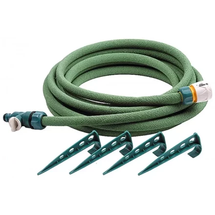 Шланг RACO сочащийся, в комплекте с коннекторами и колышками, 1/2"x7,5м 4270-55925 купить в Когалыме