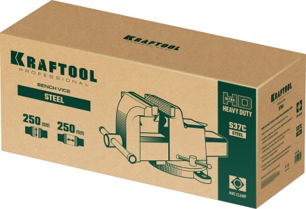 Тиски KRAFTOOL STEEL стальные 32701-250 купить в Когалыме