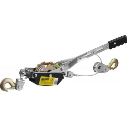 Лебедка STAYER &quot;MAXPull&quot; рычажная, тросовая, 1,5т/2,4м 880240 купить в Когалыме
