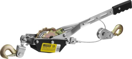 Лебедка STAYER &quot;MAXPull&quot; рычажная, тросовая, 1,5т/2,4м 880240 купить в Когалыме