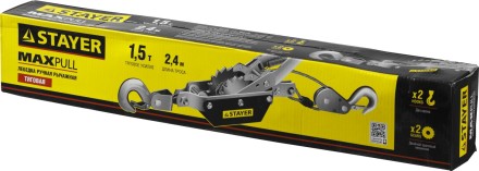 Лебедка STAYER &quot;MAXPull&quot; рычажная, тросовая, 1,5т/2,4м 880240 купить в Когалыме