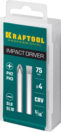 Биты для ударно-поворотных отверток KRAFTOOL 25552 купить в Когалыме