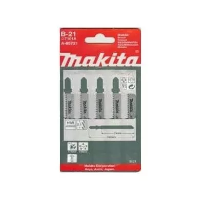 Пилки ( 5 шт.) В-21 HCS, 100х2,1 мм, рез-10 мм, точн.пропил. Makita A-85721 купить в Когалыме