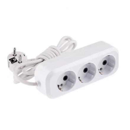 Удлинитель бытовой серия УХз-10-302 с заземлением 2 м 3 розетки 10 A Denzel 95965 купить в Когалыме