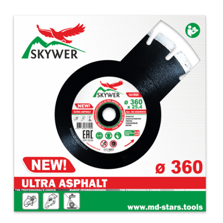 Диск алмазный 1A1RSS ULTRA ASPHALT SKYWER 360*3,2*15*21T*25,4 mm купить в Когалыме