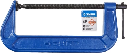 Струбцина  ЗУБР "ПРОФЕССИОНАЛ" тип "G", корпус - ковкий чугун. 300мм 32245-300_z01 купить в Когалыме