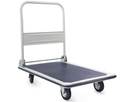 Тележка платформенная 300 кг TOR PH300 (820х575) со складной ручкой (резиновые колеса 125 мм) 130031 купить в Когалыме