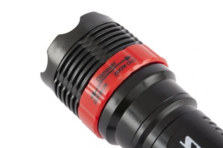 Фонарь бытовой пластик 1W LED ремешок зум 3 режима 100% - 50% - стробоскоп 3хААА Stern 90570 купить в Когалыме