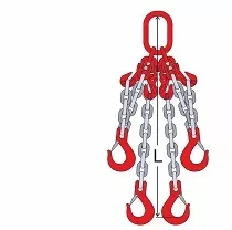 Строп цепной четырехветвевой 4СЦ 4 т L=1.8 м 8 кл с укоротителями купить в Когалыме