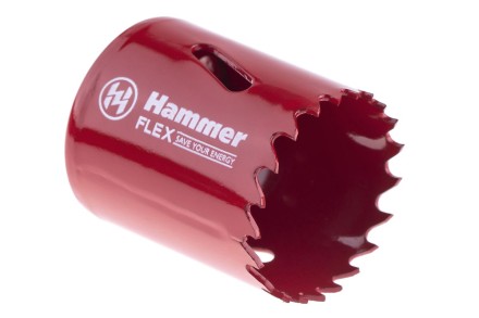 Коронка биметаллическая HAMMER Ф38х38мм 5/8&quot; BiMETALL (224-008) купить в Когалыме