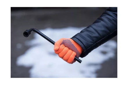 Утепленные перчатки с точечным ПВХ покрытием HAMMER 230-027 купить в Когалыме