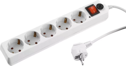 Сетевой фильтр STAYER "MASTER" электрический, 5 гнезд, макс. мощн. 2200 Вт, 1.5м 55066-1.5 купить в Когалыме