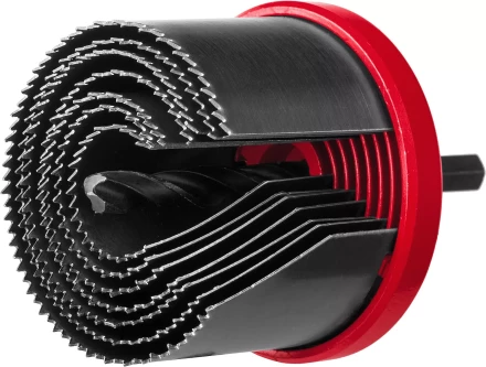 Пила сегментная наборная ЗУБР "МАСТЕР" по дереву, 7 полотен: 26-32-38-45-50-56-63х42 мм 29593-H7-42 купить в Когалыме