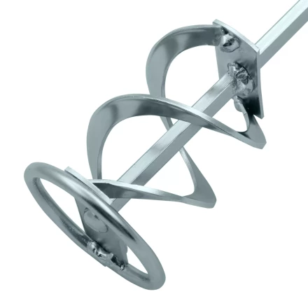 Миксер для красок и штукатурных смесей Denzel, 60 х 400 мм, оцинкованный, шестигранный хвостовик 8 мм, 848437 купить в Когалыме