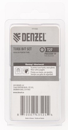 Бита T27x50, 5 шт. Denzel 7711322 купить в Когалыме