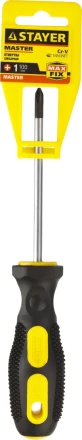 Отвертка STAYER "MASTER", двухкомпонентная рукоятка, магнитный наконечник, PH1x100мм 2510-1-10_z01 купить в Когалыме