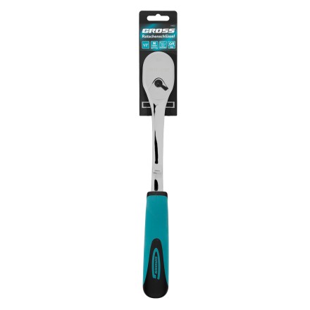 Ключ-трещотка 1/2&quot; Gross 14055, CrV, 90 зубьев, усиленный, хром купить в Когалыме