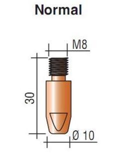 Наконечник к гор. п/а M8, d.1,2 мм L30 (тело 10) E-Cu Aurora купить в Когалыме