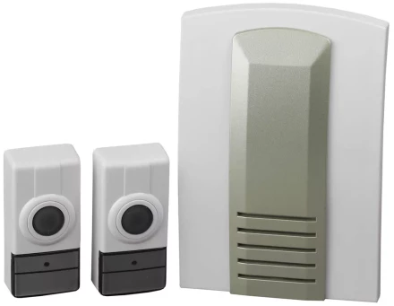 Звонок СВЕТОЗАР "ВОЛНА" радиочастотный беспроводной, 16 мелодий, 2 кнопки, 4,5В SV-58066-2 купить в Когалыме