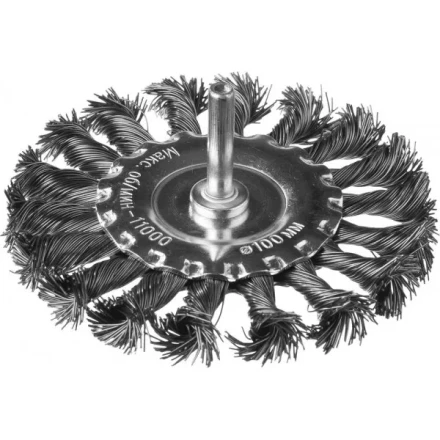 DEXX. Щетка дисковая для дрели, жгутированная стальная проволока 0,5мм, 100мм 35108-100 купить в Когалыме