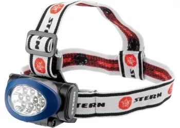 Фонарь наголовный, светодиодный. 3 режима, 10Led, 3хААА, Stern 90562 купить в Когалыме