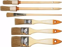 Набор кистей 6 шт.(плоские 3/4" 1" 1/5" круглые №1,№2 №4.)  SPARTA 841145