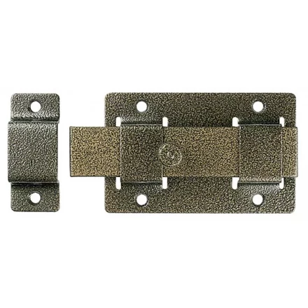 Задвижка накладная"ЗД-02"для дверей усилен, порошковое покрытие, цвет бронза, плоский засов 30х135х7мм, 75х115мм 37778-2 купить в Когалыме