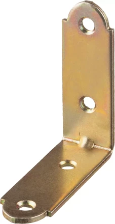 ЗУБР УМ-2.0, 50 x 50 x 17 x 2 мм, желтый цинк, узкий мебельный уголок (31031-50) купить в Когалыме