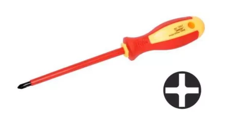 Отвертка диэл.крестовая PH№2х150мм,1000В,1/10/120 19698 купить в Когалыме