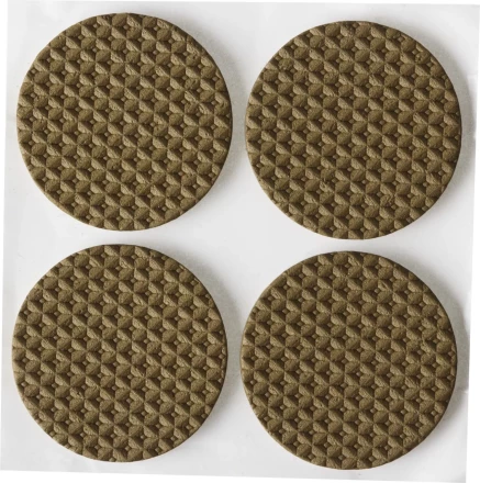 Накладки STAYER "COMFORT" на мебельные ножки, самоклеящиеся, ЭВА, коричневые, круглые - диаметр 35 мм, 4 шт 40914-35 купить в Когалыме